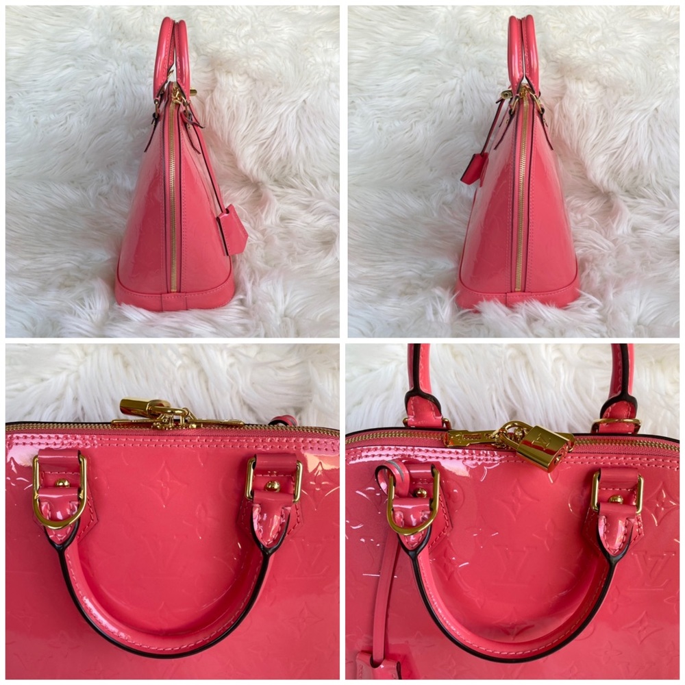 ✨💗Louis Vuitton💗✨ Vernis Alma PM Rose Litchi MINT CONDITION - Picture 11 of 17